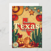 Vintag Retro Weihnachten aus Texas mit Liebe (Vorne/Hinten)