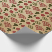 Vintag Retro-Weihnachten Geschenkpapier (Ecke)