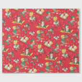 Vintag Retro-Weihnachten Geschenkpapier (Flach)