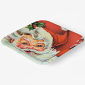 Vintag Retro Weihnachten Weihnachtsfeiertag - Part Pappteller (Gewinkelt)