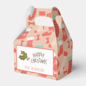 Vintag Retro Weihnachts-Strümpfe Geschenkschachtel (Vorderseite)