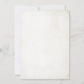 Vintag Retro Weihnachtsabend Einladung (Rückseite)