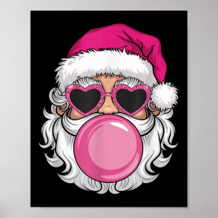 Vintag Retro Weihnachtsblase Gum Nk Sungle Poster