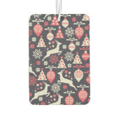 Vintag Retro Weihnachtsfeiertag Autolufterfrischer (Rückseite)