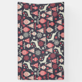 Vintag Retro Weihnachtsfeiertag Banner (Vertikal)