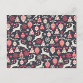 Vintag Retro Weihnachtsfeiertag Feiertagspostkarte (Vorderseite)