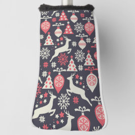 Vintag Retro Weihnachtsfeiertag Golf Headcover