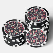 Vintag Retro Weihnachtsfeiertag Pokerchips (Stapel)