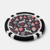 Vintag Retro Weihnachtsfeiertag Pokerchips (Einzeln)