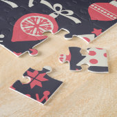 Vintag Retro Weihnachtsfeiertag Puzzle (Seite)