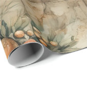 Vintag Retro Weihnachtsgeschenk Muster Geschenkpapier (Rolleneckpunkt)