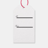 Vintag Retro Weihnachtsgeschenk-Tag - Gemütlicher Geschenkanhänger (Rückseite)