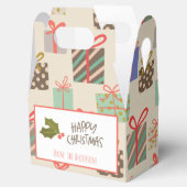 Vintag Retro Weihnachtsgeschenke Geschenkschachtel (Geöffnet)