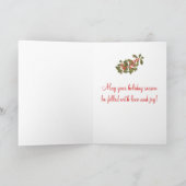 Vintag Retro Weihnachtskarte Feiertagskarte (Innenseite)