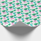 Vintag Retro Weihnachtsmann Geschenkpapier (Ecke)