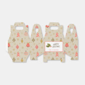 Vintag Retro Weihnachtsschmuck Muster Geschenkschachtel (Ungefaltet)