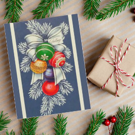 Vintag Retro Weihnachtsschmuck Spray Custom Feiertagskarte