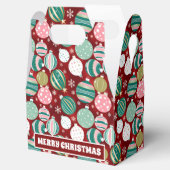 Vintag Retro Weihnachtsschmuck und Schneeflocken Geschenkschachtel (Geöffnet)