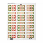 Vintag Retro Weihnachtsstreifen Rote Creme (Vorne)