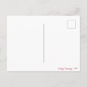 Vintag Retro Welpe Liebe Valentinstag Feiertagspostkarte (Rückseite)