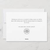 Vintag Retro Winterstadt Weihnachten Unternehmen (Rückseite)