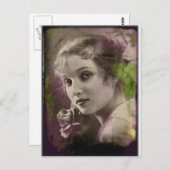 Vintag Retro Women 20s Hollywood Alice Joyce Postkarte (Vorne/Hinten)