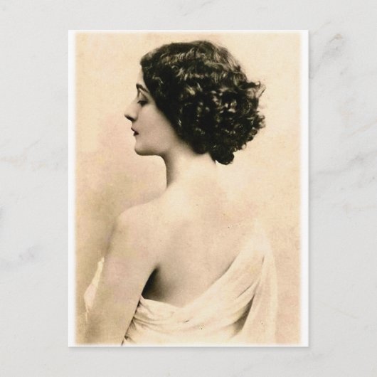 Vintag Retro Women Art Fotografy Young Woman Postkarte (Vorderseite)