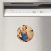 Vintag Retro Women Forties Swim Anzug Beauty Magnet (In Situ (Geschirrspüler))