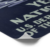 Vintag Retro Yellowstone Nationalparkreise Poster (Ecke)