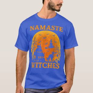 Vintag Retro Yoga Hexe Namaste Hexen Halloween T-Shirt