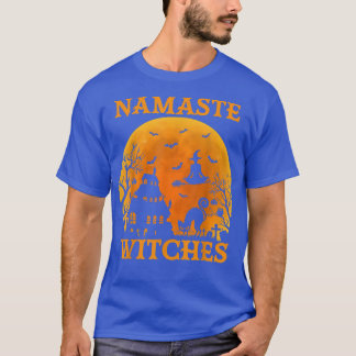 Vintag Retro Yoga Hexe Namaste Hexen Halloween T-Shirt