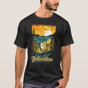 Vintag Retro Yosemite Nationalpark Est 1890 Moun T-Shirt