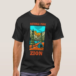 Vintag Retro Zion Nationalpark Utah T-Shirt