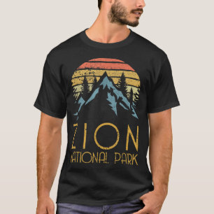 Vintag Retro Zion Nationalpark Utah T-Shirt