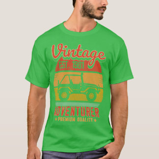 Vintag RetroAdventurer Est 1981 Geburtstagsgeschen T-Shirt