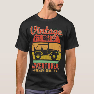 Vintag RetroAdventurer Est 1984 Geburtstagsgeschen T-Shirt