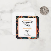 Vintag Retrofloral Mitteilungskarte (Vorderseite/Rückseite Beispiel)