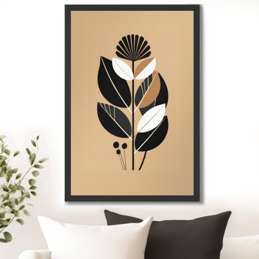 Vintag Retrofloral Poster