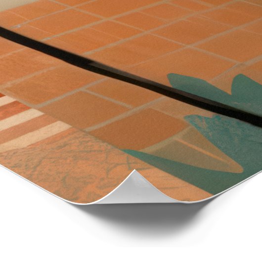 Vintag Retrofloral Poster (Ecke)