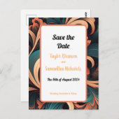 Vintag Retrofloral Postkarte (Vorne/Hinten)