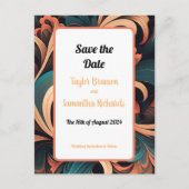 Vintag Retrofloral Postkarte (Vorderseite)