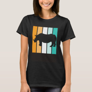 Vintag Rhino Retro Sunset Rhinoceros Rhino T-Shirt