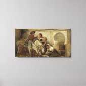 Vintag Richard Ansdell am Brunnen Leinwanddruck (Vorderseite)