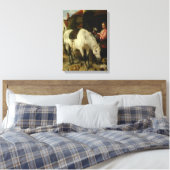 Vintag Richard Ansdell Die Gärtner-Tochter Leinwanddruck (Insitu (Schlafzimmer))