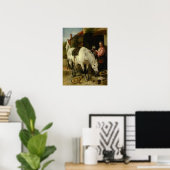 Vintag Richard Ansdell Die Gärtner-Tochter Poster (Heimbüro)