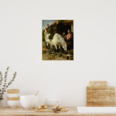 Vintag Richard Ansdell Die Gärtner-Tochter Poster (Küche)