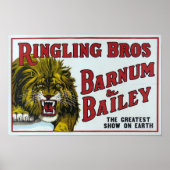 Vintag Ringling Bros. Poster (Vorne)
