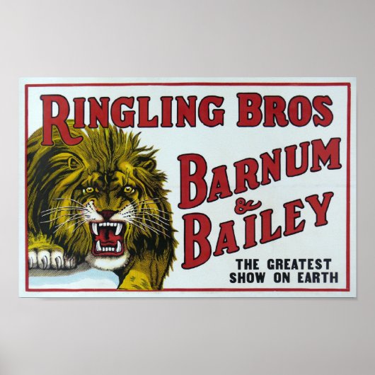 Vintag Ringling Bros. Poster (Vorne)