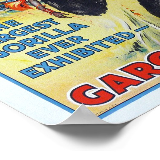 Vintag Ringling Bros. Poster (Ecke)