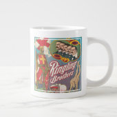 Vintag Ringling Brothers Circus Poster Jumbo-Tasse (Rechts)